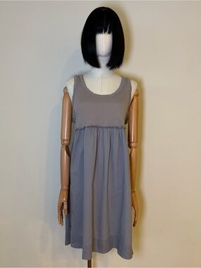 J.Crew Grey Cotton Babydoll Dress
